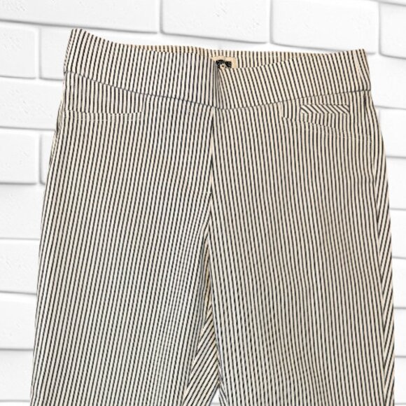 Ann Klein Sleek Classy Skinny Pin Stripe Pull On Jegging Career Dress Pants - Picture 11 of 13